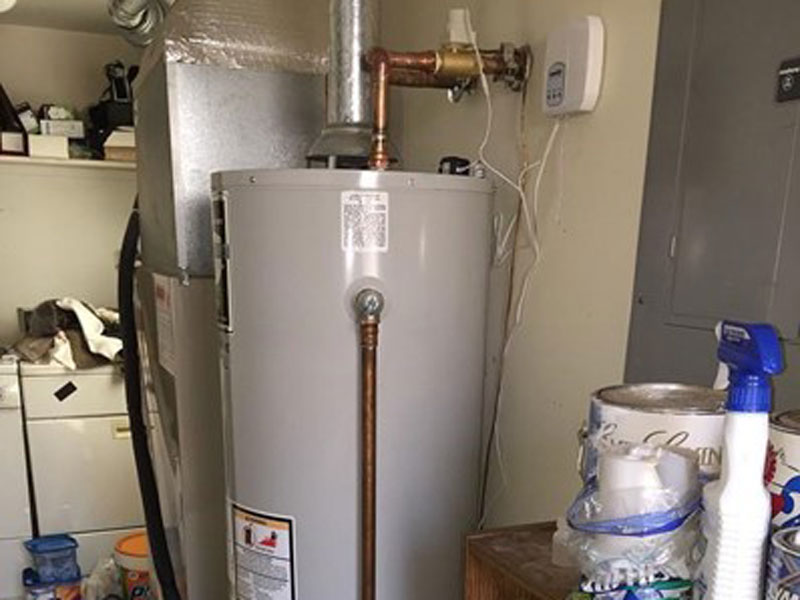Water heating in the basement